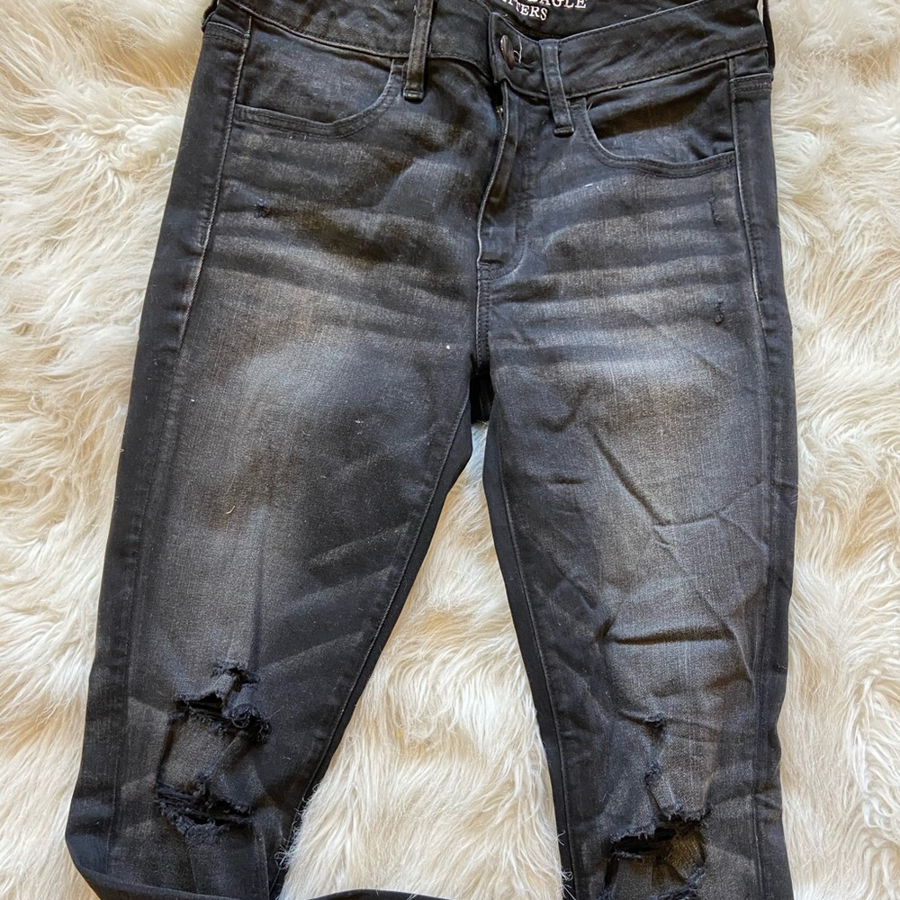 BLACK AMERICAN EAGLE JEANS